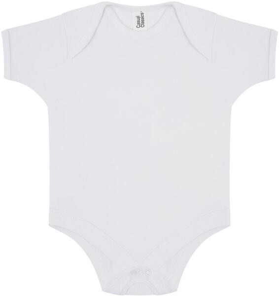 Casual Classics C800T - Premium Cotton Baby Body Suit with Short Sleeves