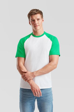 Fruit of the Loom F61026 - Classic Fit Short Sleeve Baseball T-Shirt