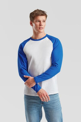 Fruit of the Loom F61028 - Classic Long Sleeve Baseball Tee for Men