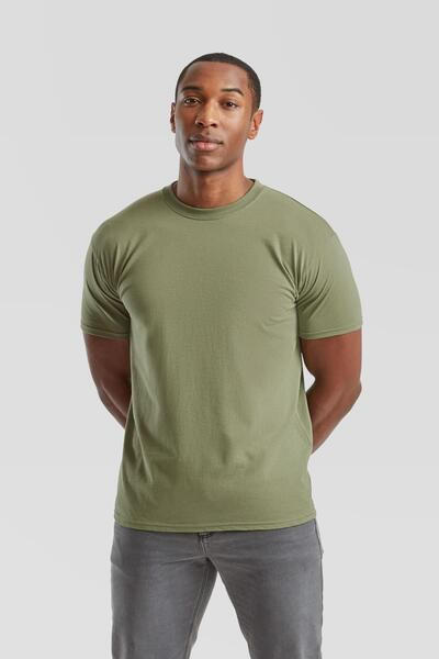 Fruit of the Loom F61044 - Ultimate Premiun Heavyweight Crew Neck T-Shirt for Men