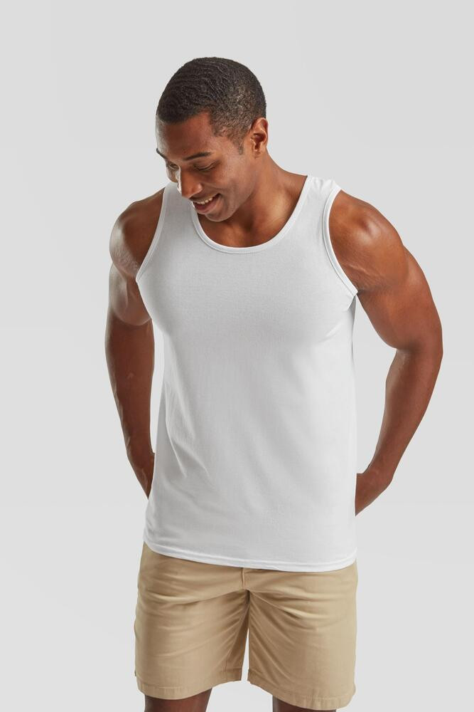 Fruit Of The Loom F61098 - Athletic Vest - White | Wordans UK