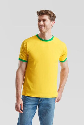 Fruit of the Loom F61168 - Retro Sporty Contrast Ringer T-Shirt by Fruit of the Loom