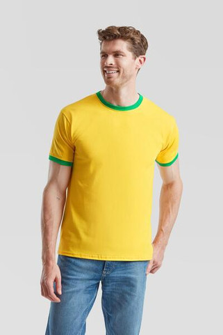 Fruit of the Loom F61168 - Retro Sporty Contrast Ringer T-Shirt by Fruit of the Loom