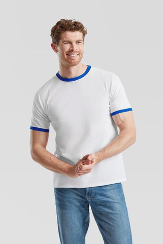 Fruit of the Loom F61168 - Retro Sporty Contrast Ringer T-Shirt by Fruit of the Loom