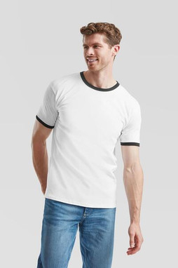 Fruit of the Loom F61168 - Retro Sporty Contrast Ringer T-Shirt by Fruit of the Loom
