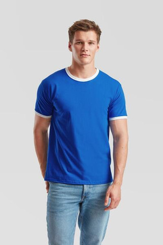 Fruit of the Loom F61168 - Retro Sporty Contrast Ringer T-Shirt by Fruit of the Loom