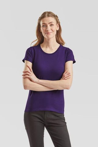 Fruit of the Loom F61372 - LadyFit Classic Crew Neck T-Shirt with Feminine Fit