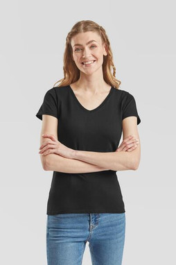 Fruit of the Loom F61398 - Fruit of the Loom Womens Classic V-Neck Tee