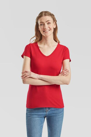 Fruit of the Loom F61398 - Fruit of the Loom Womens Classic V-Neck Tee