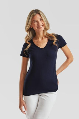 Fruit of the Loom F61398 - Fruit of the Loom Womens Classic V-Neck Tee