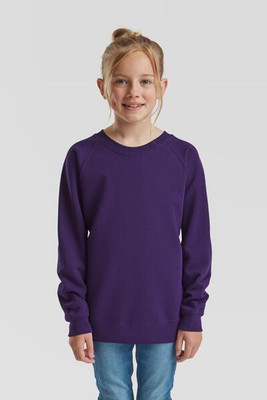 Fruit of the Loom F62039 - Classic Raglan Sleeve Kids School Sweatshirt