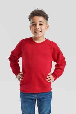 Fruit of the Loom F62039 - Classic Raglan Sleeve Kids School Sweatshirt
