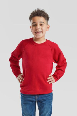 Fruit of the Loom F62039 - Classic Raglan Sleeve Kids School Sweatshirt