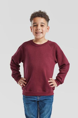 Fruit of the Loom F62039 - Classic Raglan Sleeve Kids School Sweatshirt