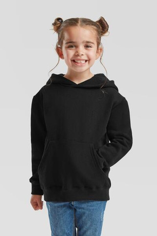 Fruit of the Loom F62043 - Durable Kids Fleece Pullover Hoodie with Pouch Pocket