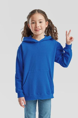 Fruit of the Loom F62043 - Durable Kids Fleece Pullover Hoodie with Pouch Pocket