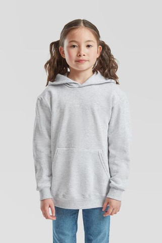 Fruit of the Loom F62043 - Durable Kids Fleece Pullover Hoodie with Pouch Pocket