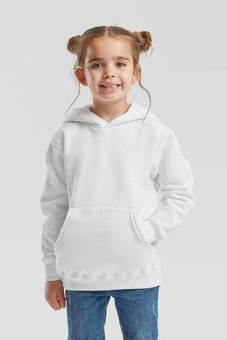 Fruit of the Loom F62043 - Durable Kids Fleece Pullover Hoodie with Pouch Pocket