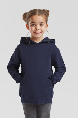Fruit of the Loom F62043 - Durable Kids Fleece Pullover Hoodie with Pouch Pocket