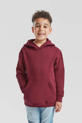 Fruit of the Loom F62043 - Durable Kids Fleece Pullover Hoodie with Pouch Pocket