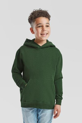 Fruit of the Loom F62043 - Durable Kids Fleece Pullover Hoodie with Pouch Pocket