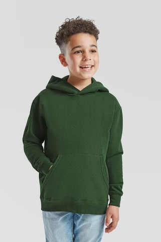 Fruit of the Loom F62043 - Durable Kids Fleece Pullover Hoodie with Pouch Pocket