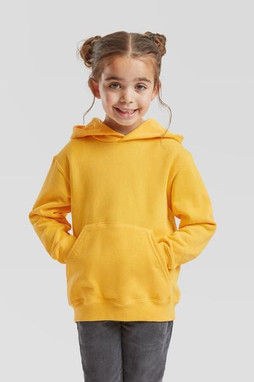 Fruit of the Loom F62043 - Durable Kids Fleece Pullover Hoodie with Pouch Pocket