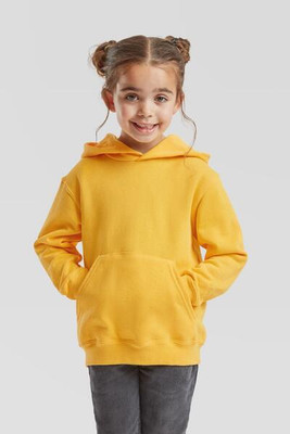 Fruit of the Loom F62043 - Durable Kids Fleece Pullover Hoodie with Pouch Pocket
