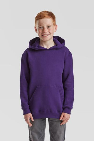 Fruit of the Loom F62043 - Durable Kids Fleece Pullover Hoodie with Pouch Pocket