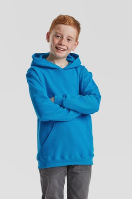 Fruit of the Loom F62043 - Durable Kids Fleece Pullover Hoodie with Pouch Pocket