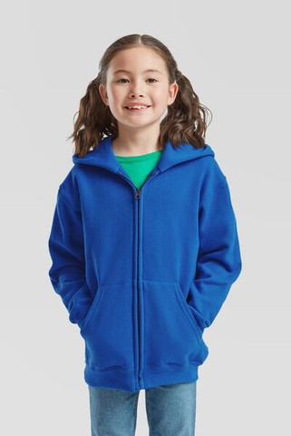 Fruit of the Loom F62045 - Durable Kids Fleece Zip Hoodie with Pockets
