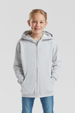 Fruit of the Loom F62045 - Durable Kids Fleece Zip Hoodie with Pockets