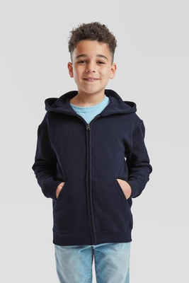 Fruit of the Loom F62045 - Durable Kids Fleece Zip Hoodie with Pockets