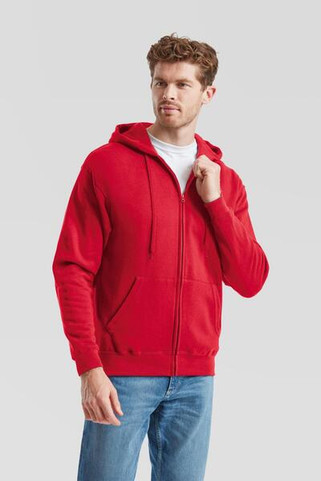 Fruit of the Loom F62062 - Durable Full-Zip Fleece Hooded Sweatshirt for Men
