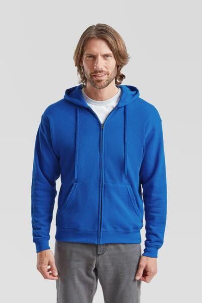 Fruit of the Loom F62062 - Durable Full-Zip Fleece Hooded Sweatshirt for Men