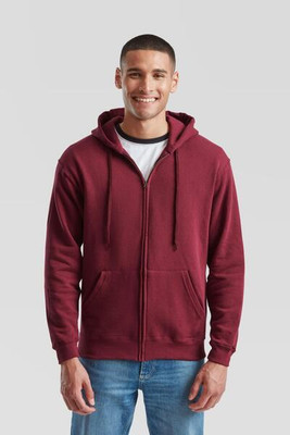 Fruit of the Loom F62062 - Durable Full-Zip Fleece Hooded Sweatshirt for Men