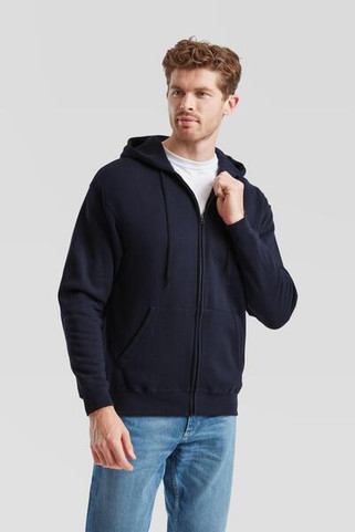 Fruit of the Loom F62062 - Durable Full-Zip Fleece Hooded Sweatshirt for Men
