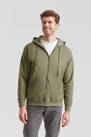 Fruit of the Loom F62062 - Durable Full-Zip Fleece Hooded Sweatshirt for Men