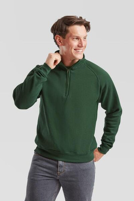 Fruit of the Loom F62114 - Durable Classic Zip Neck Fleece Jacket for Men