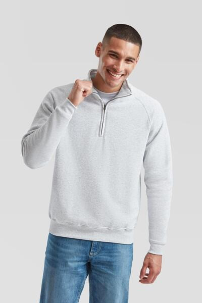 Fruit of the Loom F62114 - Durable Classic Zip Neck Fleece Jacket for Men