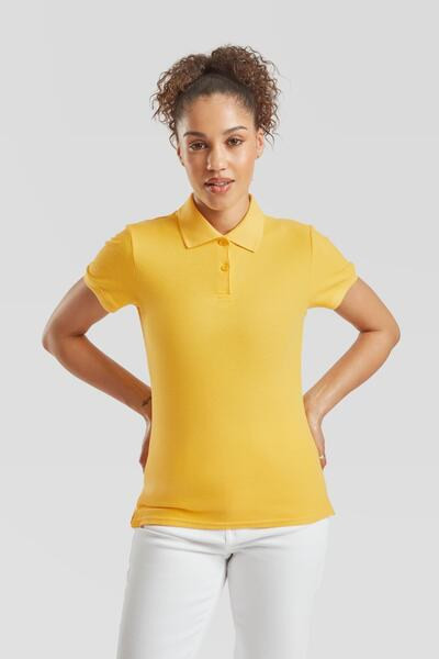Fruit of the Loom F63030 - Elegant Feminine Fit Cotton Polo for Ladies