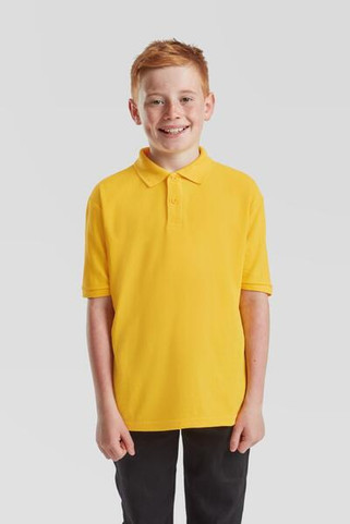 Fruit of the Loom F63417 - Durable Kids Polycotton School Polo Shirt