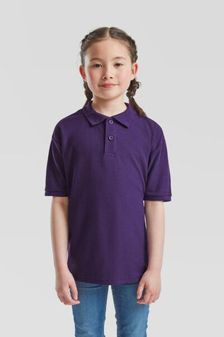 Fruit of the Loom F63417 - Durable Kids Polycotton School Polo Shirt