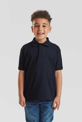 Fruit of the Loom F63417 - Durable Kids Polycotton School Polo Shirt