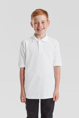 Fruit of the Loom F63417 - Durable Kids Polycotton School Polo Shirt