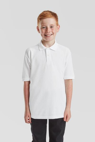 Fruit of the Loom F63417 - Durable Kids Polycotton School Polo Shirt