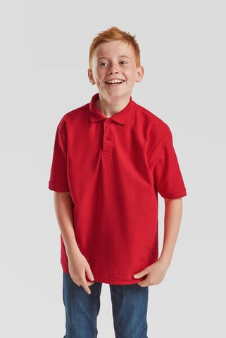 Fruit of the Loom F63417 - Durable Kids Polycotton School Polo Shirt