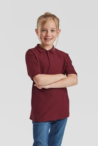 Fruit of the Loom F63417 - Durable Kids Polycotton School Polo Shirt