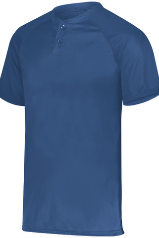 Augusta Sportswear 1565 - Attain Wicking Two Button Baseball Jersey