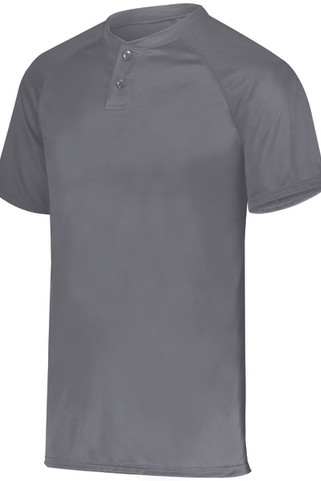 Augusta Sportswear 1565 - Attain Wicking Two Button Baseball Jersey